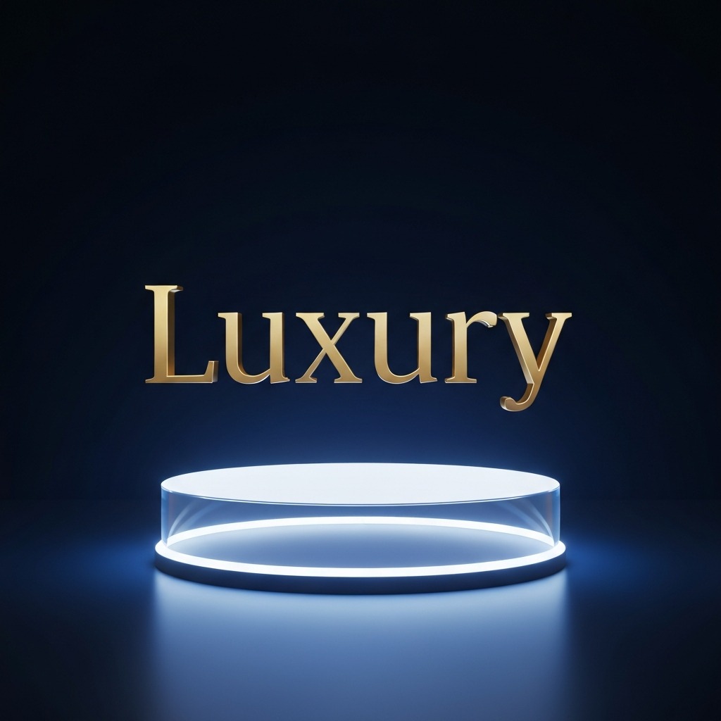 elegant word mark typography showing a single word ai domain displayed as premium brand identity