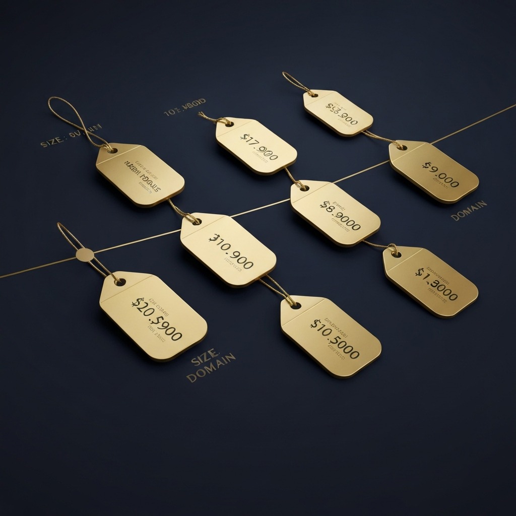 Notable single-word .ai domain sales showing price points from six figures to seven figures across industry categories