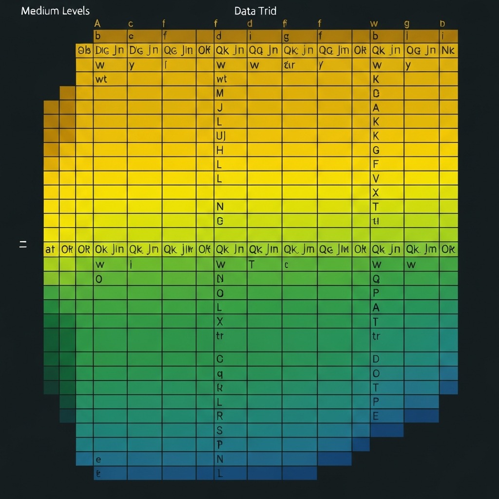 Color-coded grid showing all 676 two-letter .ai domain combinations and their relative value tiers